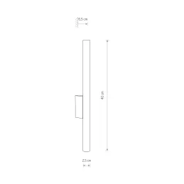 Oblikovalska svetilka LASER WALL 400 mm / zlato-črna