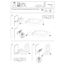 Zunanja LED-svetilka THIKA WALL 15W / Mat črna