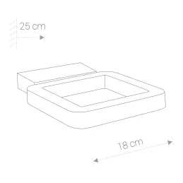 Zunanja LED-svetilka THIKA WALL 15W / Mat črna