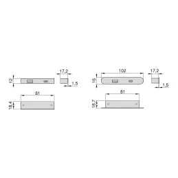 Polnilni modul za pohištvo LINKY USB A+C / mat črna