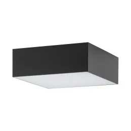 Stropna LED-svetilka LID SQUARE 110 mm / Mat črna