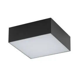 Stropna LED-svetilka LID SQUARE 110 mm / Mat črna