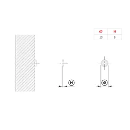 Samolepilni PVC blažilnik 10 mm – 50 kosov / prozoren