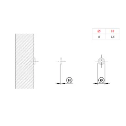 PVC samolepilni blažilnik 8 mm – 50 kosov / prozoren