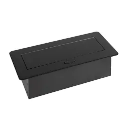 Izvlečna električna vtičnica SCHUKO 3x230V / Mat črna