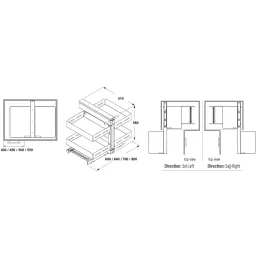 Kotna sedežna garnitura MAGENTO UNIQUE / Antracit