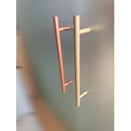 Dvostranski vratni ročaj HOME / Zlata strukturirana
