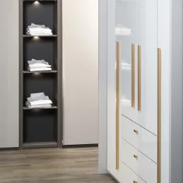 Garderobni ročaj ELDORA 1090 mm / brušeno zlato