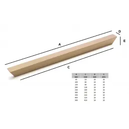 Úchytka ELDORA / Bronz brúsený