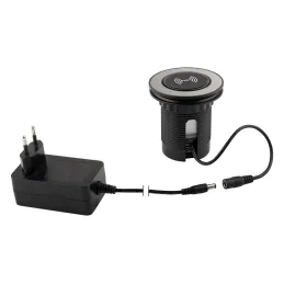 Izvlečna električna vtičnica VENUX 1x USB A-C / nerjavno jeklo