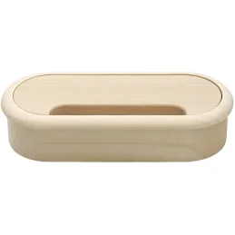 Leseni prehod za kable OVAL 150 / surov javor