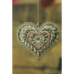 Viseči okrasek GOLD HEART / Zlata