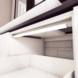LED-lučka za v vtičnico s senzorjem RONDO / Aluminij