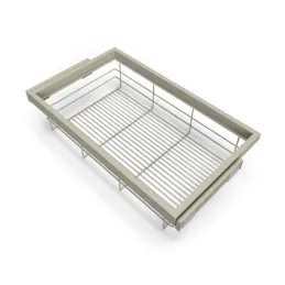 Izvlečna žičnata košara z blaženjem NEXUS 760–794 mm / Bež barva