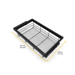 Izvlečna žičnata košara z blaženjem NEXUS 860–894 mm / Bežna
