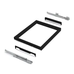 Izvlečna polica z blaženjem NEXUS ELEGANTE 760–794 mm / Mat črna