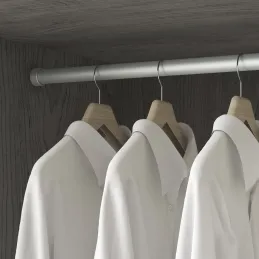 Okrogla obešalna palica LARGO / aluminij