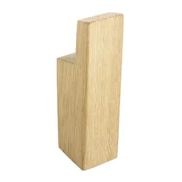 Leseni obešalnik LUNO / Surovi hrast