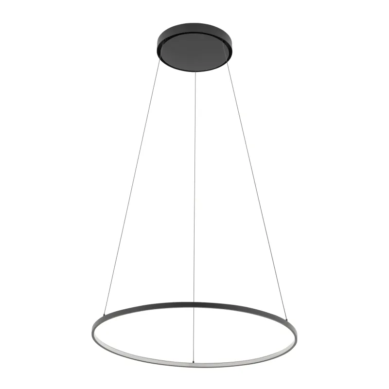 Stropna LED-svetilka CIRCOLO M UNO 600 mm / mat črna