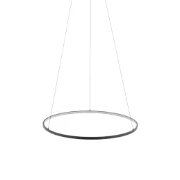 Stropna LED-svetilka CIRCOLO M UNO 600 mm / mat črna