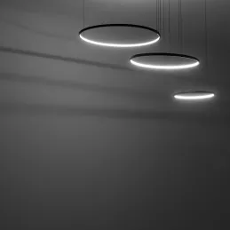 Stropna LED-svetilka CIRCOLO TRIO 1250 mm / mat črna