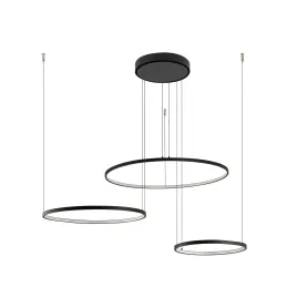 Stropna LED-svetilka CIRCOLO TRIO 1250 mm / mat črna