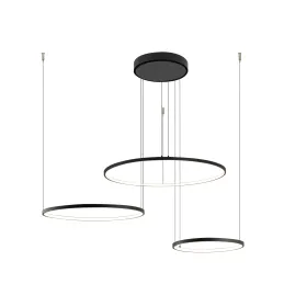 Stropna LED-svetilka CIRCOLO TRIO 1250 mm / mat črna