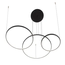 Stropna LED-svetilka CIRCOLO TRIO 1250 mm / mat črna