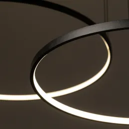 Stropna LED-svetilka CIRCOLO TRIO 1250 mm / mat črna