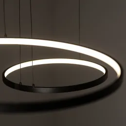 Stropna LED-svetilka CIRCOLO TRIO 1250 mm / mat črna