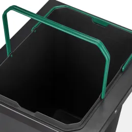 Izvlečni koš za odpadke LUXON 6450 – 1 × 35 l / antracitna barva