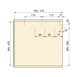 Izvlečni koš za odpadke LUXON 6450 – 1 × 35 l / antracitna barva