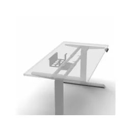 Nosilec za kable pod mizo OLYMP / Bela matna
