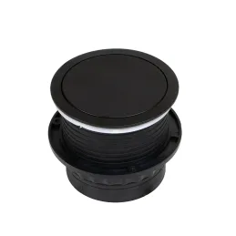 Izvlečna električna vtičnica VERTIKAL SCHUKO 3x 230V + 2x USB / mat črna