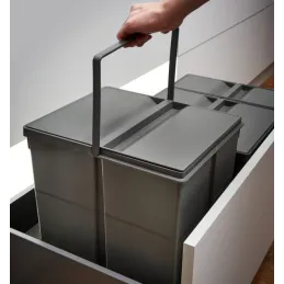 Odpadni koš za predal SISTEMA 9XL 600 mm / Siva