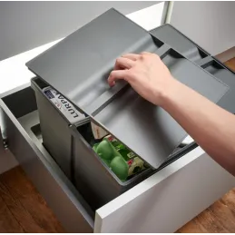 Koš za odpadke za predal SISTEMA 9XL 800 mm / Siva