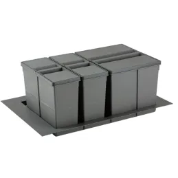 Koš za odpadke za predal SISTEMA 9XL 800 mm / Siva