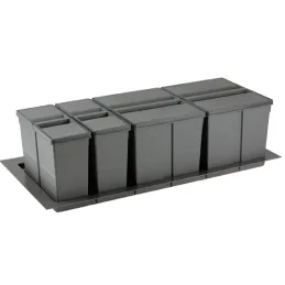 Koš za odpadke za predal SISTEMA 9XL 1000 mm / Siva