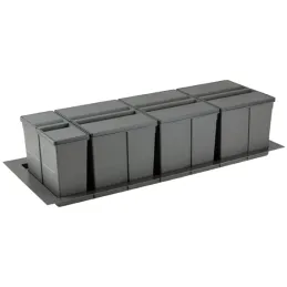 Vgradni koš za odpadke SISTEMA 9XL 1200 mm / Siva