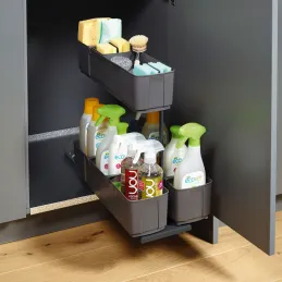 Polno izvlečni koš Cleaning agent K-Line / antracit