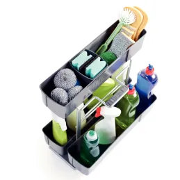Popolnoma izvlečna košara Cleaning agent K-Line / Siva