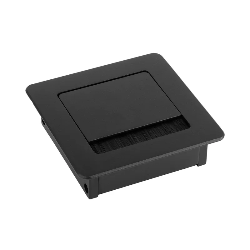 Kabelski prehod LUXURY brez dušenja 100 mm / Mat črna