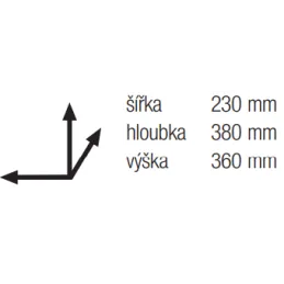 Izvlečni koš za odpadke 300 mm – 2 × 7,5 l / bela