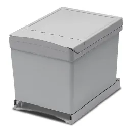 Izvlečni koš za odpadke LINEA 450 mm – 2 × 16 l / siv