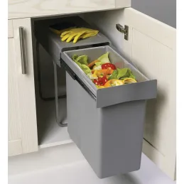 Izvlečni koš za odpadke LINEA 300 mm – 1 × 40 l / antracitna barva