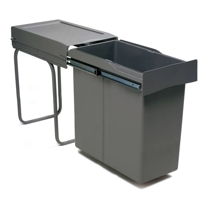 Izvlečni koš za odpadke LINEA 300 mm – 1 × 40 l / antracitna barva