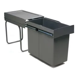 Izvlečni koš za odpadke LINEA 300 mm – 1 × 30 L / antracitna barva
