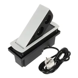 Izvlečna električna vtičnica CIZO 2x230 + 2xUSB – FRENCH / mat bela