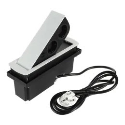 Dvižna električna vtičnica CIZO 2x230 + 2xUSB – SCHUKO / Bela