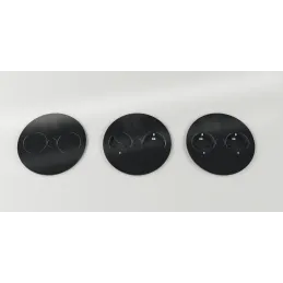 Električna vtičnica Twist 2 × 230 V SCHUKO / mat črna